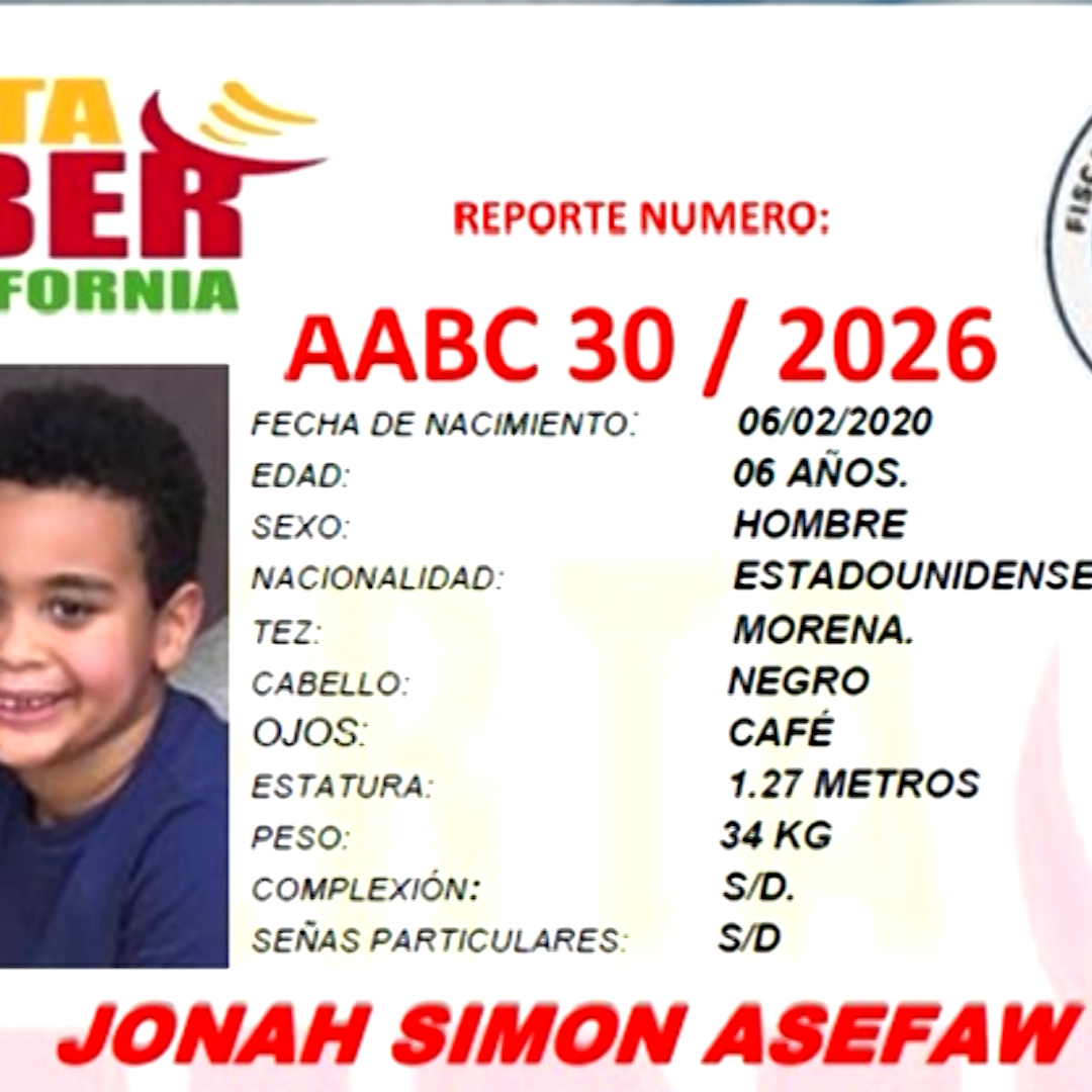Buscan a Jonah, Menor Sustraído en Estados Unidos